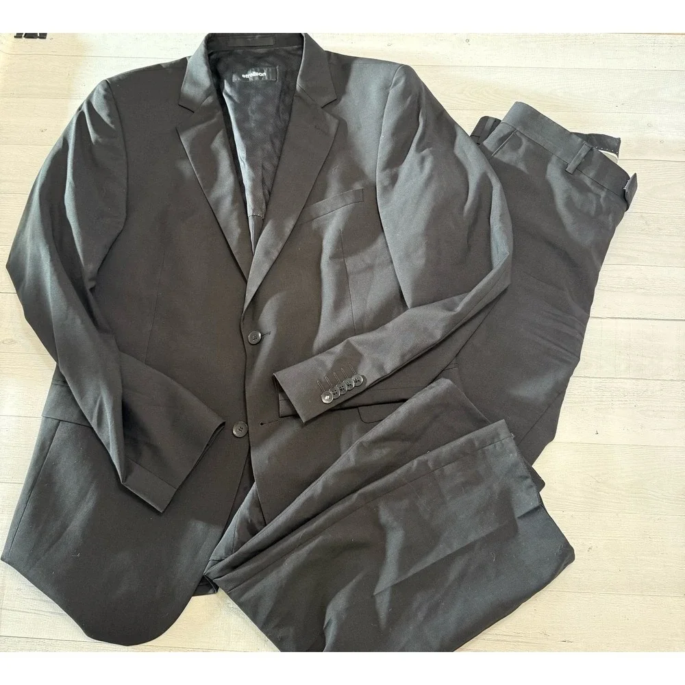 Strellson Premium men's black suit jacket‎ and pants